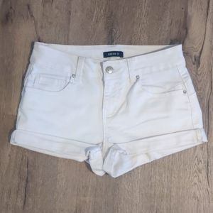 Women's white shorts